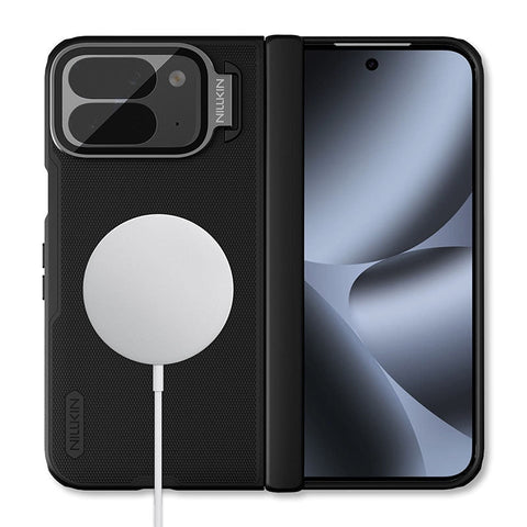 Coque de protection Super Frosted compatible MagSafe® avec protection transparente de l’appareil photo pour Google Pixel 10 Pro Fold