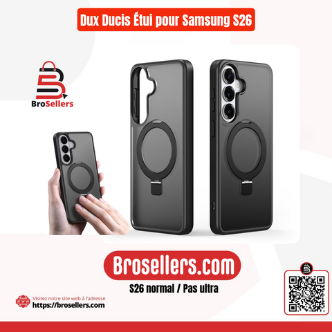 ÉTUI DUX DUCIS POUR SAMSUNG S26(simple) - Noir