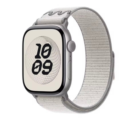 Bracelet en nylon pour Apple watch 44/45/46mm-Blanc