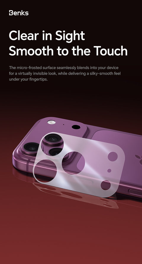 Protection camera Benks pour IPhone 18 Pro
