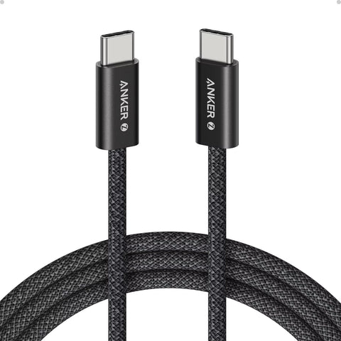Câble Anker Zolo USB-C vers USB-C 240 W – Nylon tressé (1,5m)