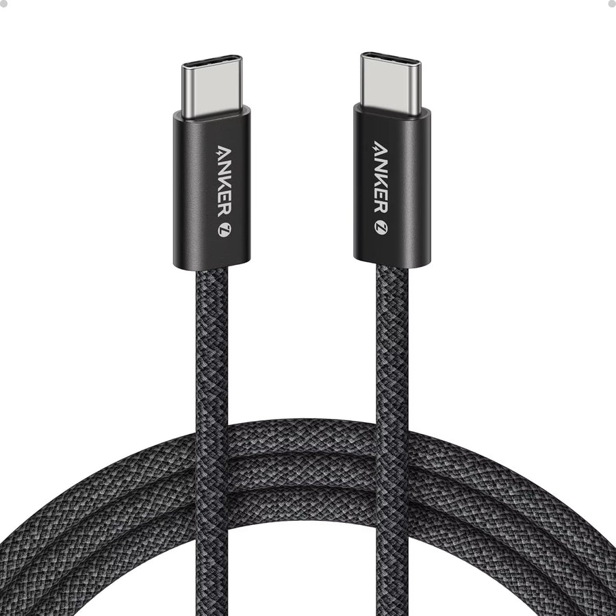 Câble Anker Zolo USB-C vers USB-C 240 W – Nylon tressé (1,5m)