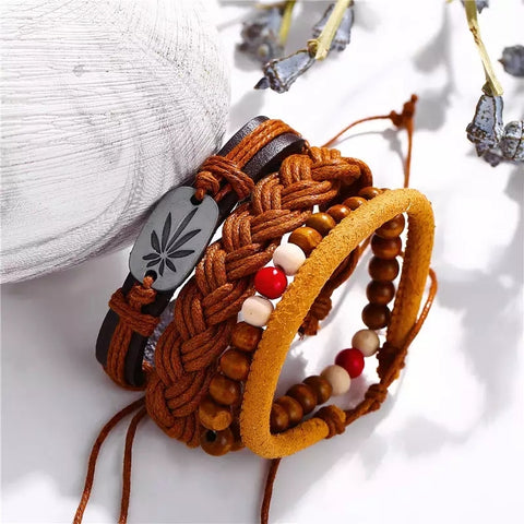 Bracelet en cuir végétal modèle 2
