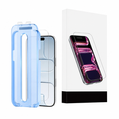 Verre trempé Sans bords noirs avec kit d'installation pour IPhone Air