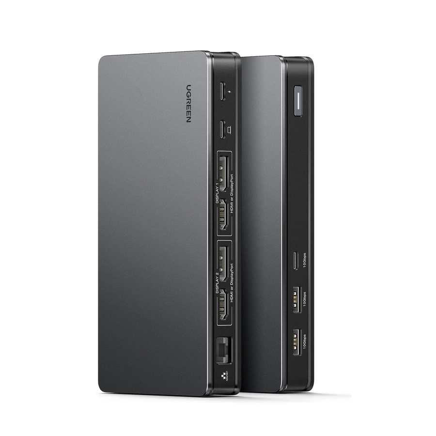 UGREEN Revodok Pro 209 USB C Docking Station d'accueil, DisplayLink 9-en-1 Dual 4K60hz Monitor Dock pour Macbook