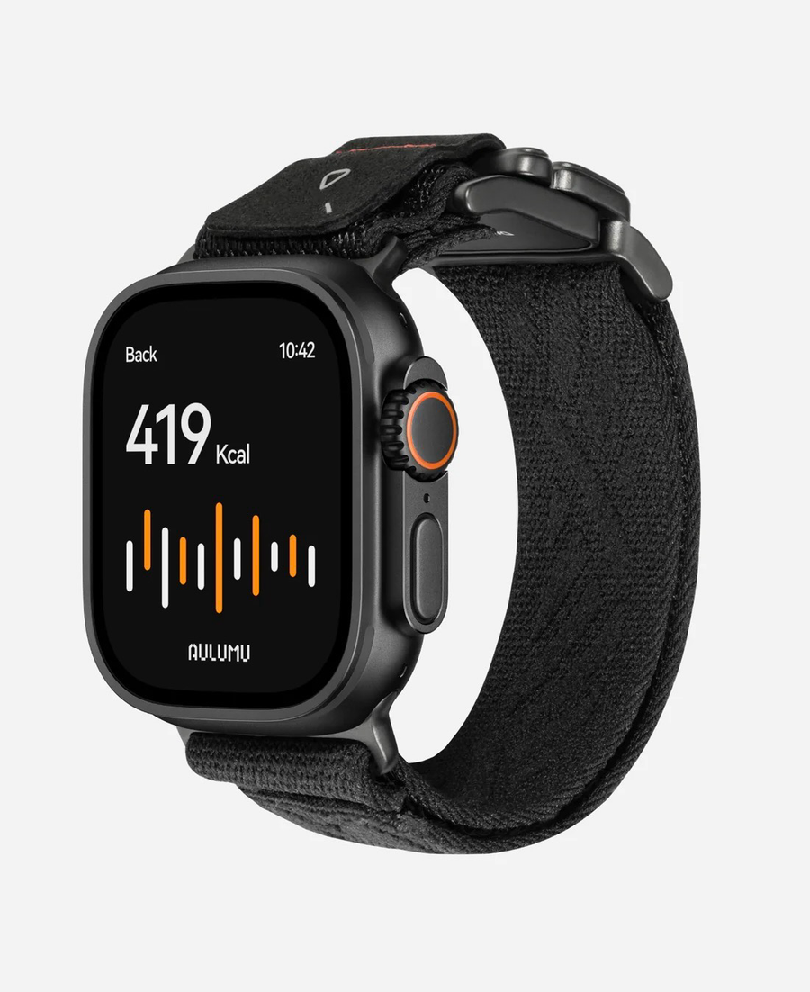Aulumu Bracelet C03 en Nylon en boucle titane à boucle magnétique avec libération rapide