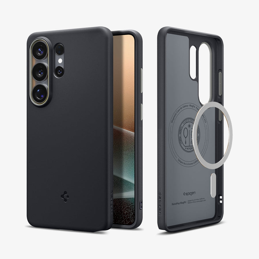 Spigen Nano Pop (Mag Fit)-Black Sesame S26 ultra