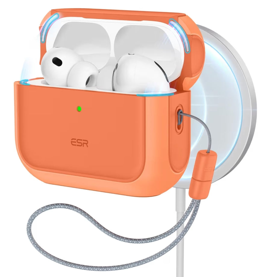 Coque ESR pour AirPods Pro (3e génération, 2025) – Compatible MagSafe-Orange