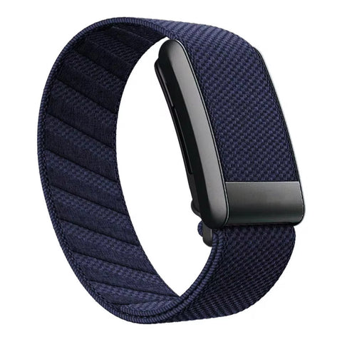 Bracelet en Nylon noir pour Whoop 5.0-Bleu nuit