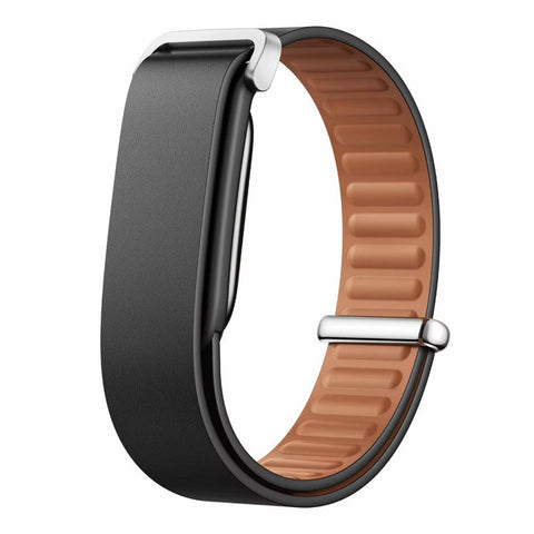 Bracelet de rechange en cuir pour Google Fitbit Air-Noir