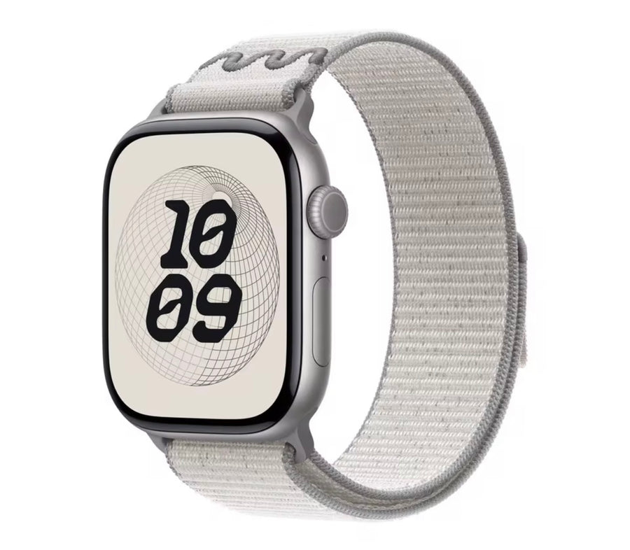 Bracelet en nylon pour Apple watch 44/45/46mm-Blanc