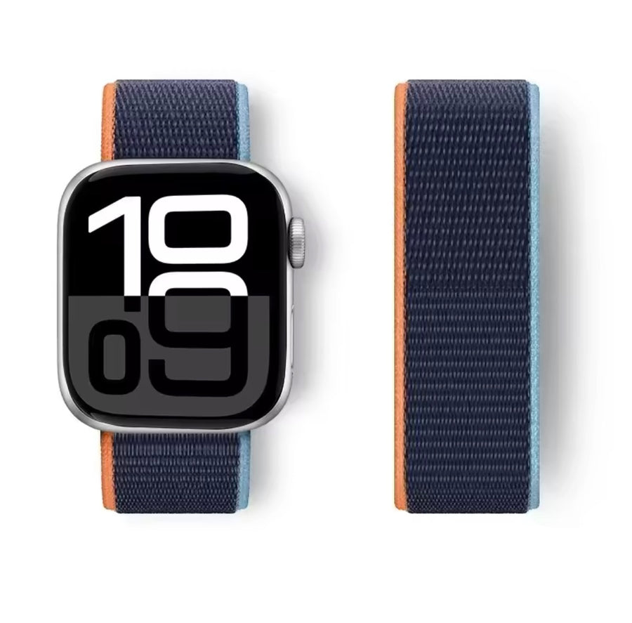 Bracelet en nylon Deep Navy  pour Apple watch 44/45/46mm