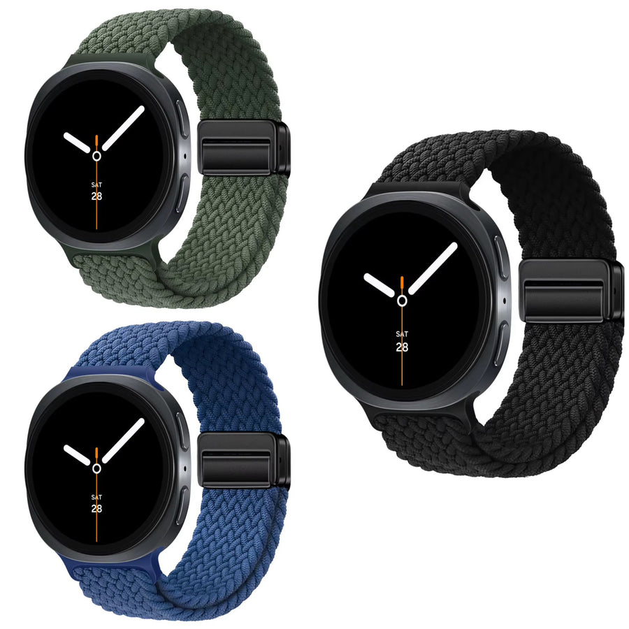 Bracelet de rechange en nylon tressé pour Samsung watch 9/8/8 Classic