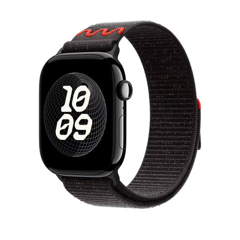 Bracelet en nylon pour Apple watch 44/45/46mm-Noir
