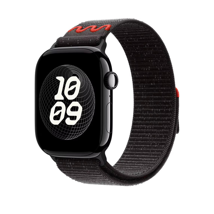 Bracelet en nylon pour Apple watch 44/45/46mm-Noir