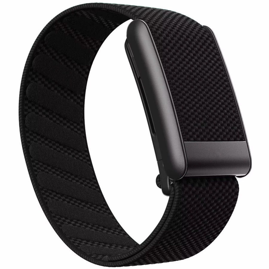 Bracelet FlexKnit en Nylon pour Whoop 5.0(One/Peak/Life)-Noir (Avec Logo Whoop)