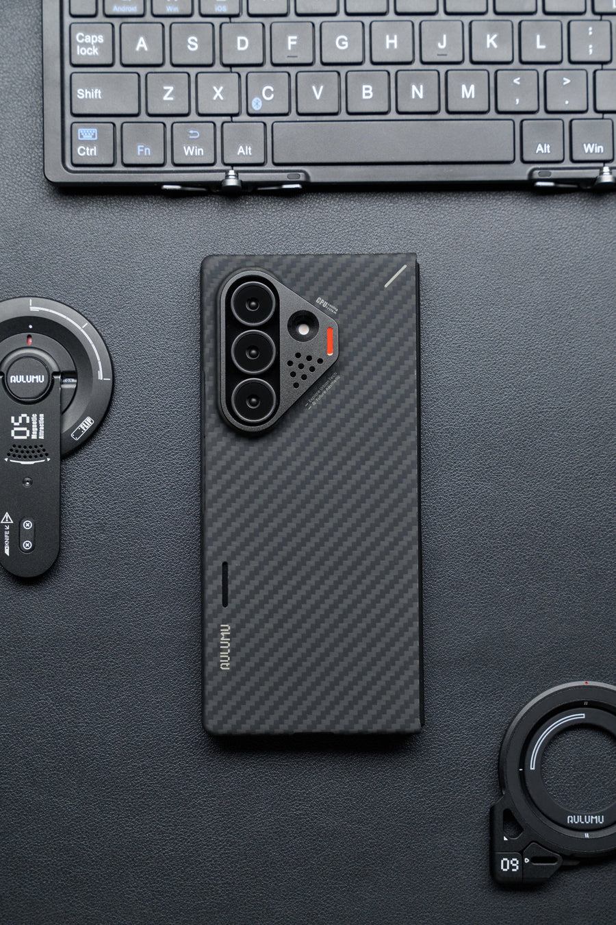 Aulumu Aramid Fiber Coque  pour Samsung Galaxy Z Fold 8 Ultra